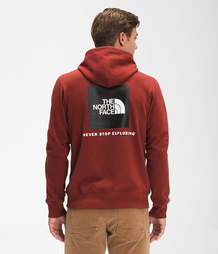 The North Face Mens Hoodie Box NSE Pullover 609YCIKAV - Dark Red